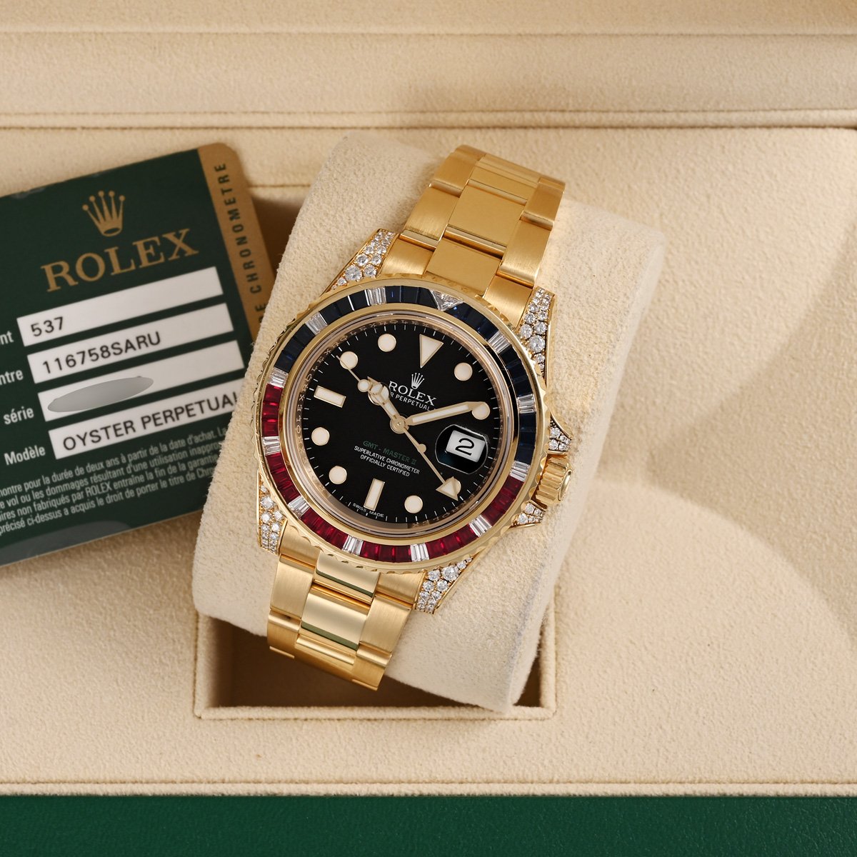 Rolex GMT-Master II 116758SARU Fullset Gioielleria Bonanno